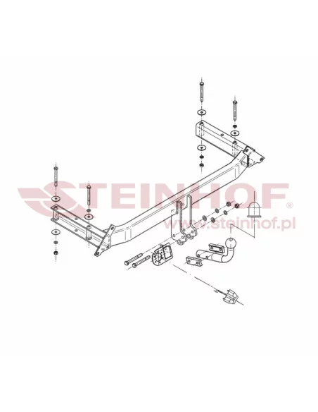 Hak holowniczy Steinhof A-079 do Audi A4