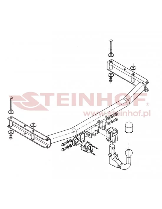 Hak holowniczy Steinhof A-084 do Audi A4