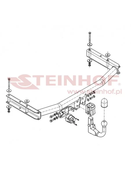 Hak holowniczy Steinhof A-084 do Audi A4