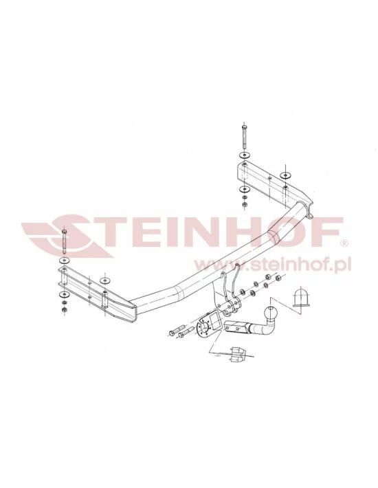 Hak holowniczy Steinhof A-076 do Audi A4