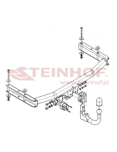Hak holowniczy Steinhof A-085 do Audi A4