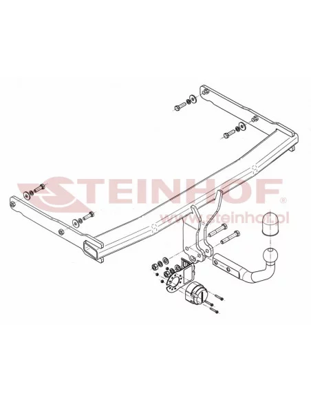 Hak holowniczy Steinhof A-100 do Audi A6 Allroad