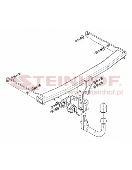 Hak holowniczy Steinhof A-101 do Audi A6 Allroad