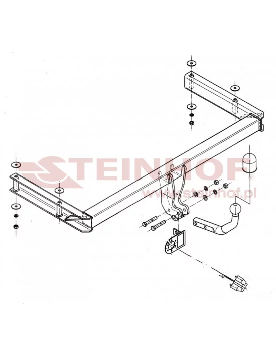 Hak holowniczy Steinhof A-088 do Audi A6