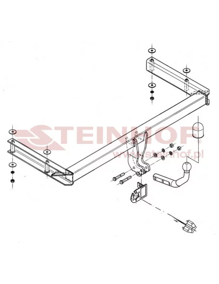 Hak holowniczy Steinhof A-088 do Audi A6
