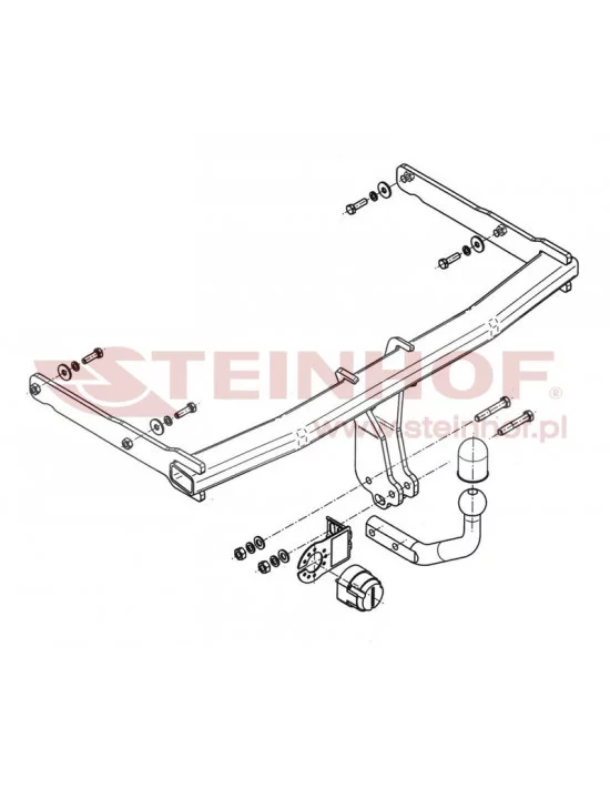 Hak holowniczy Steinhof A-098 do Audi A7