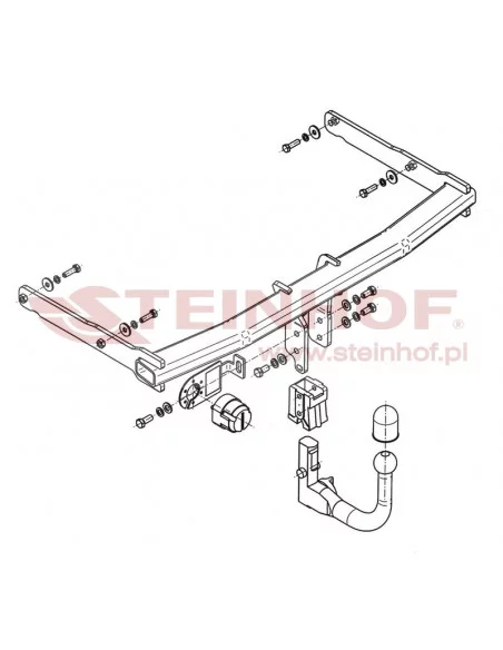 Hak holowniczy Steinhof A-099 do Audi A7