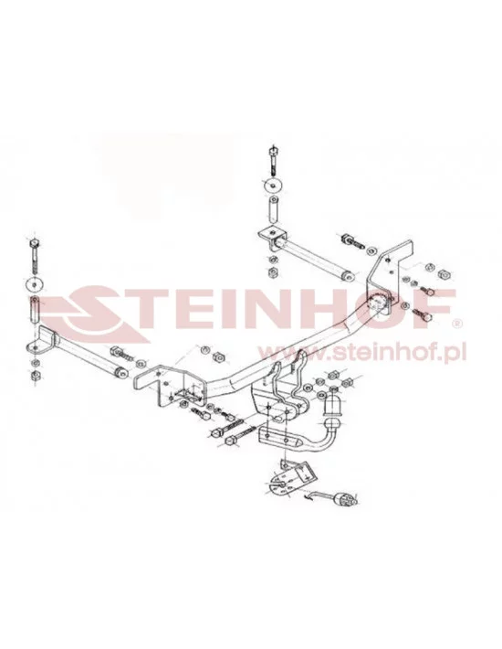 Hak holowniczy Steinhof A-060 do Audi Q2