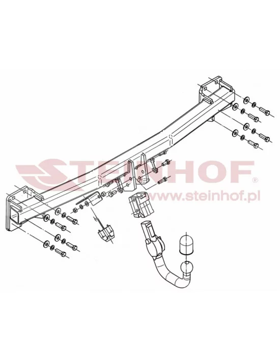 Hak holowniczy Steinhof A-093 do Audi Q7