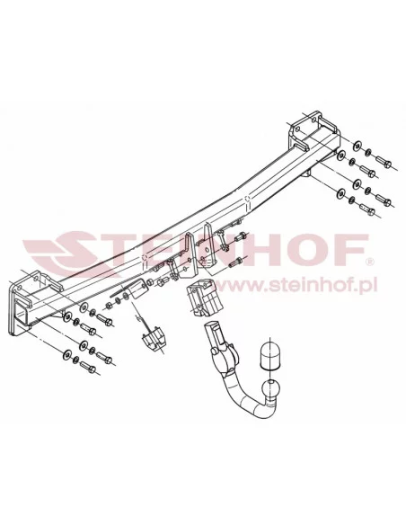 Hak holowniczy Steinhof A-093 do Audi Q7