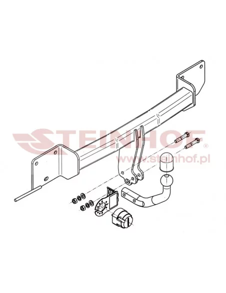 Hak holowniczy Steinhof B-045 do BMW Seria 1