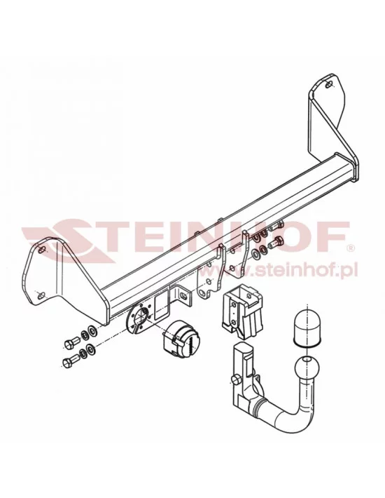 Hak holowniczy Steinhof B-073 do BMW Seria 1
