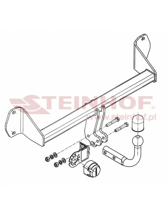 Hak holowniczy Steinhof B-072 do BMW Seria 1