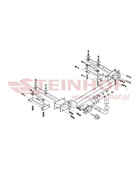 Hak holowniczy Steinhof B-040 do BMW Seria 3