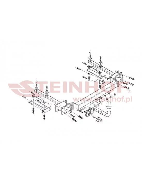 Hak holowniczy Steinhof B-040 do BMW Seria 3