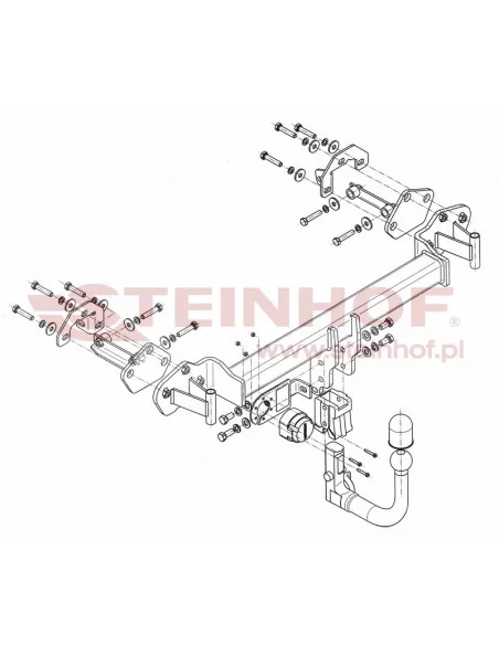 Hak holowniczy Steinhof B-069 do BMW Seria 3
