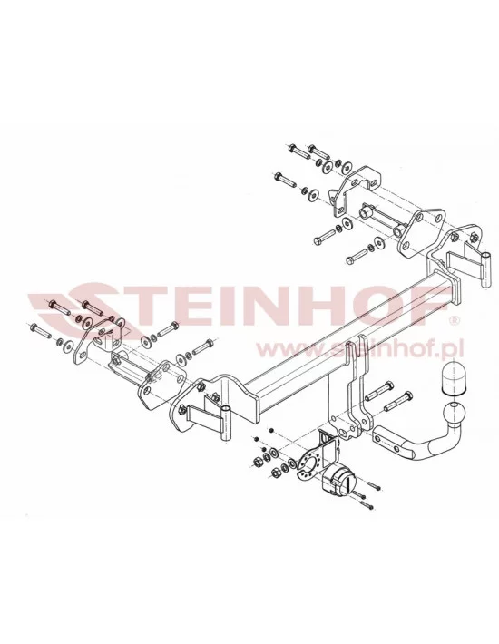 Hak holowniczy Steinhof B-068 do BMW Seria 3
