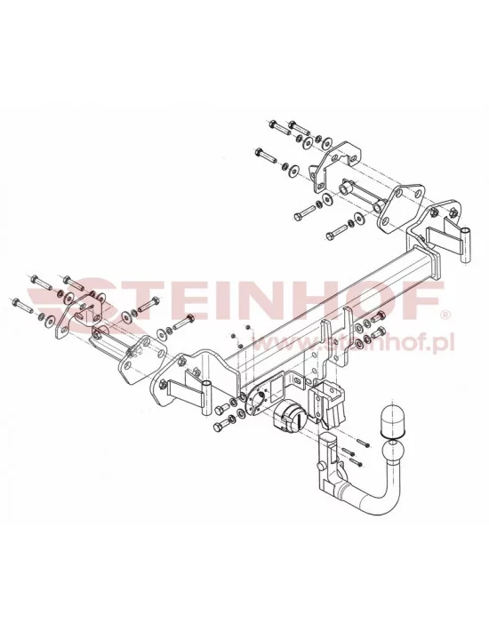 Hak holowniczy Steinhof B-069 do BMW Seria 3