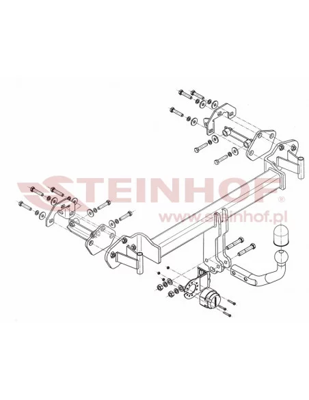 Hak holowniczy Steinhof B-068 do BMW Seria 3