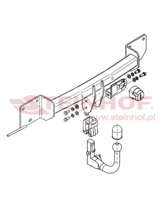 Hak holowniczy Steinhof B-046 do BMW Seria 3