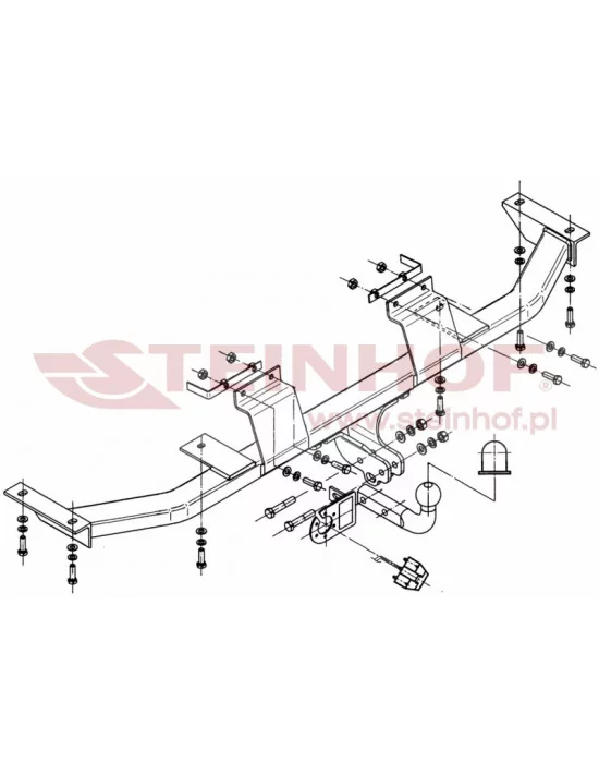Hak holowniczy Steinhof B-050 do BMW Seria 5