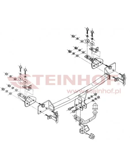 Hak holowniczy Steinhof B-052 do BMW Seria 5