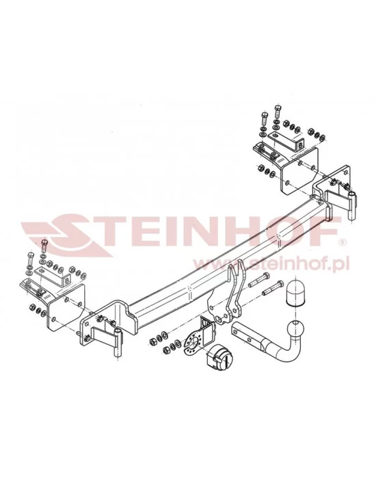 Hak holowniczy Steinhof B-041 do BMW Seria 5