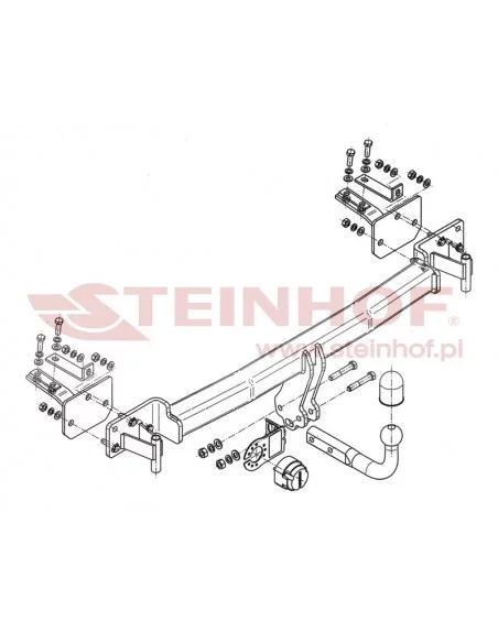 Hak holowniczy Steinhof B-041 do BMW Seria 5