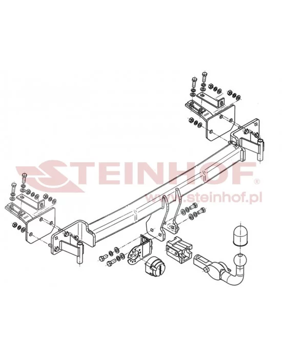 Hak holowniczy Steinhof B-042 do BMW Seria 5