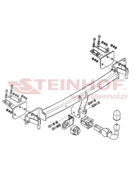Hak holowniczy Steinhof B-042 do BMW Seria 5