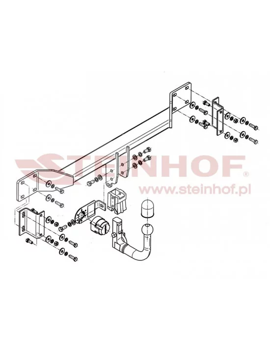 Hak holowniczy Steinhof B-054 do BMW Seria 5 Hak holowniczy Steinhof B-054 do BMW Seria 5