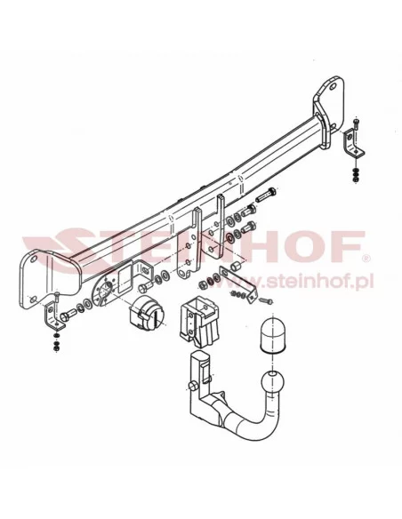Hak holowniczy Steinhof B-065 do BMW Seria 5 Hak holowniczy Steinhof B-065 do BMW Seria 5