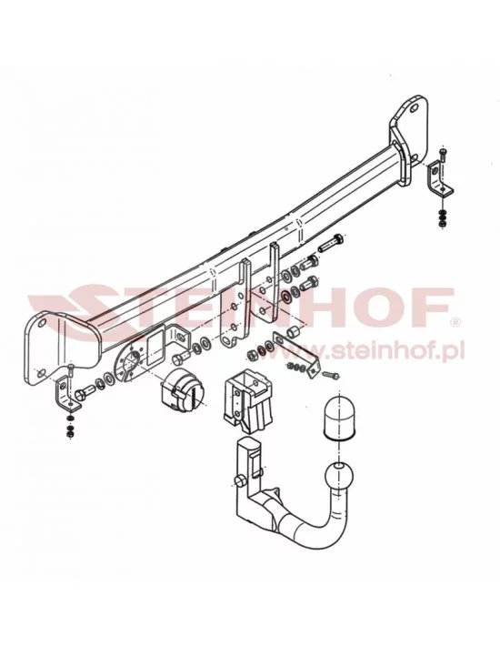 Hak holowniczy Steinhof B-065 do BMW Seria 5