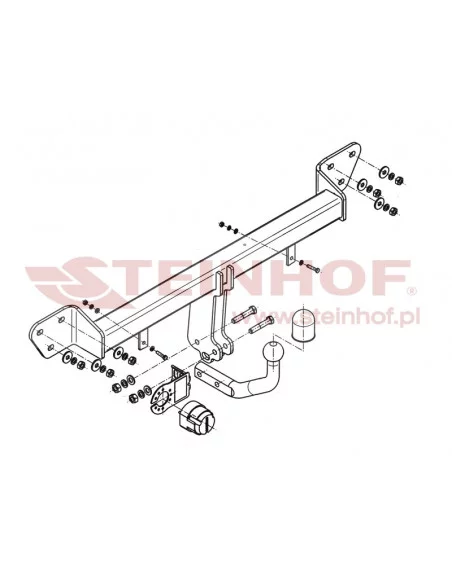 Hak holowniczy Steinhof B-047 do BMW Seria 7