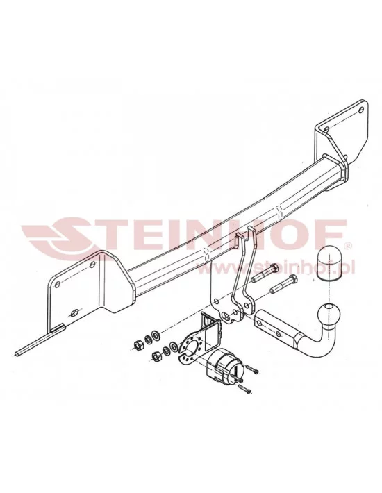 Hak holowniczy Steinhof B-053 do BMW X1