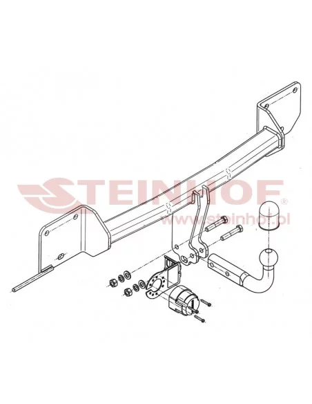 Hak holowniczy Steinhof B-053 do BMW X1