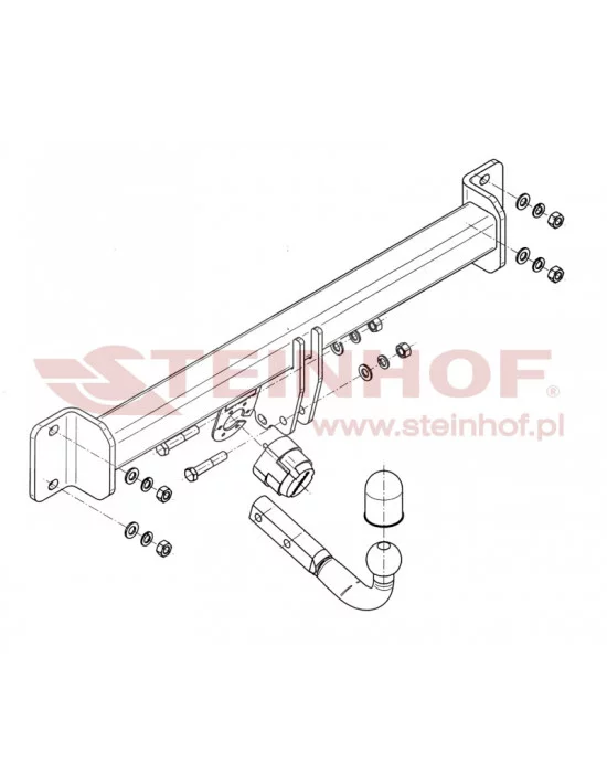 Hak holowniczy Steinhof B-056 do BMW X3