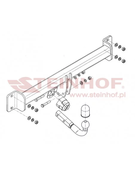 Hak holowniczy Steinhof B-056 do BMW X3