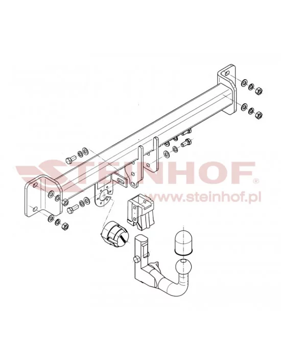 Hak holowniczy Steinhof B-058 do BMW X3 Hak holowniczy Steinhof B-058 do BMW X3