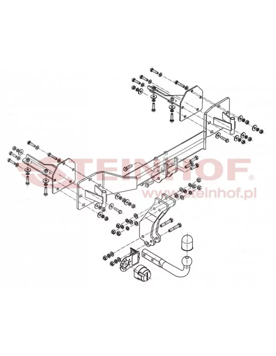Hak holowniczy Steinhof B-070 do BMW X5