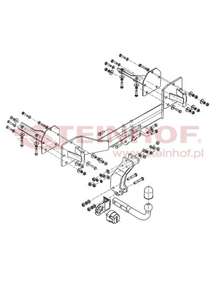 Hak holowniczy Steinhof B-070 do BMW X5