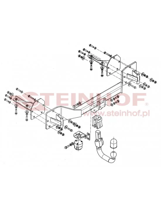 Hak holowniczy Steinhof B-071 do BMW X5