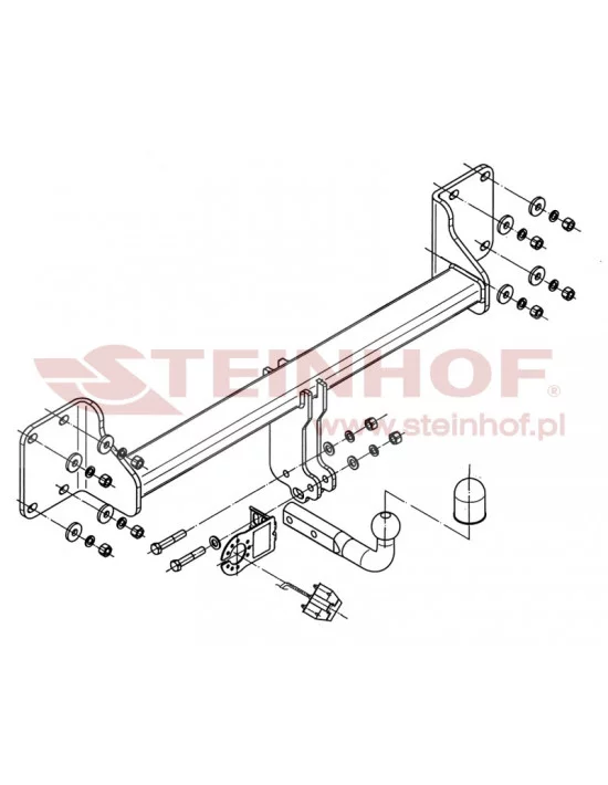 Hak holowniczy Steinhof B-060 do BMW X5