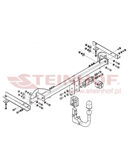 Hak holowniczy Steinhof C-253 do Chevrolet Aveo