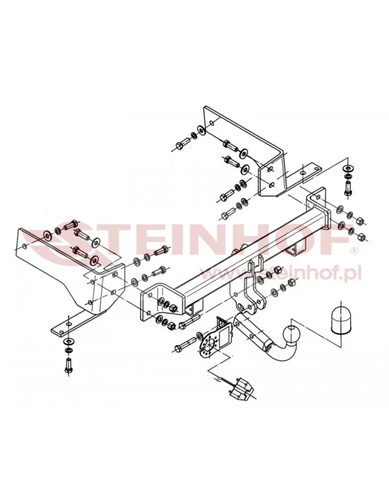 Hak holowniczy Steinhof C-255 do Chevrolet Captiva Hak holowniczy Steinhof C-255 do Chevrolet Captiva