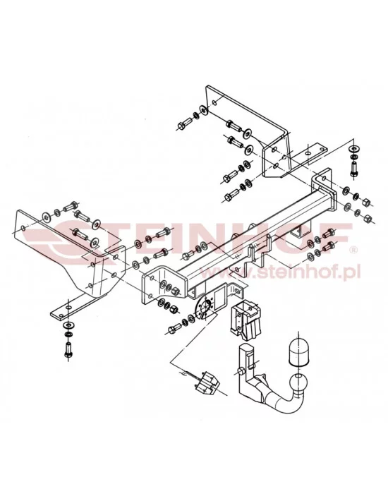 Hak holowniczy Steinhof C-256 do Chevrolet Captiva Hak holowniczy Steinhof C-256 do Chevrolet Captiva