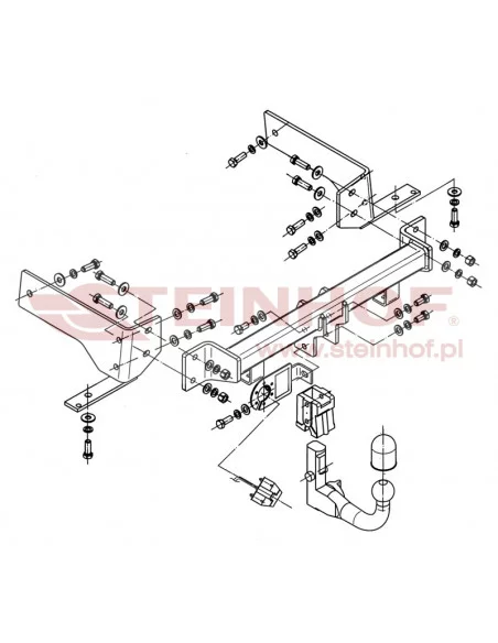 Hak holowniczy Steinhof C-256 do Chevrolet Captiva Hak holowniczy Steinhof C-256 do Chevrolet Captiva