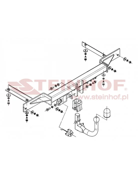 Hak holowniczy Steinhof C-261 do Chevrolet Cruze Hak holowniczy Steinhof C-261 do Chevrolet Cruze