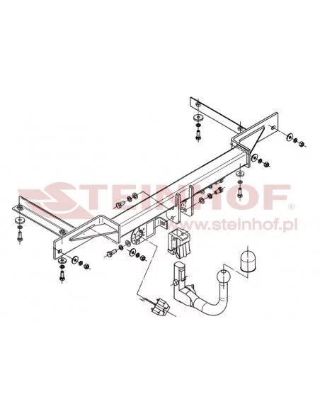 Hak holowniczy Steinhof C-261 do Chevrolet Cruze Hak holowniczy Steinhof C-261 do Chevrolet Cruze