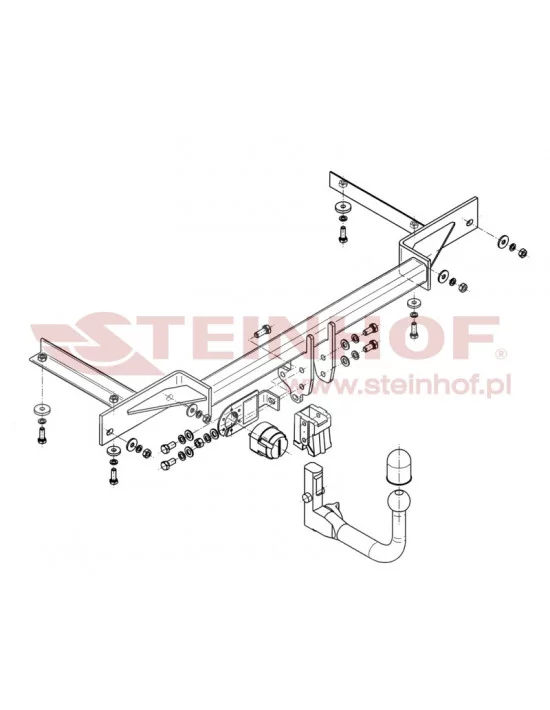 Hak holowniczy Steinhof C-263 do Chevrolet Cruze Hak holowniczy Steinhof C-263 do Chevrolet Cruze